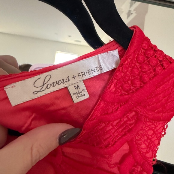 Lovers + Friends Caspian Shift Dress - Coral, size M - Picture 5 of 6